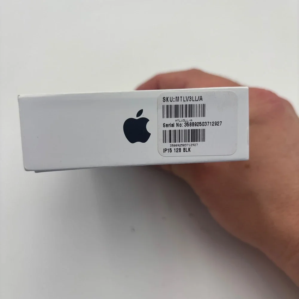 Apple iPhone 15 Box Only 128GB Black Good Condition A2846 Retail Packaging